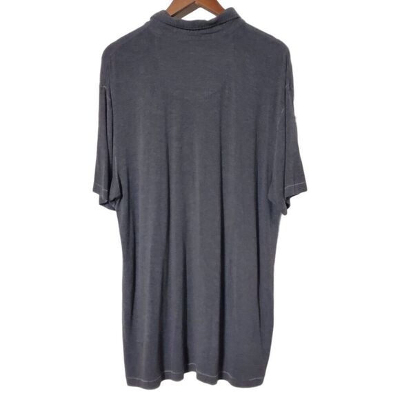 Prana Polo Shirt Size XL Gray Short Sleeve Outdoor Casual Pocket Mens - Picture 4 of 10